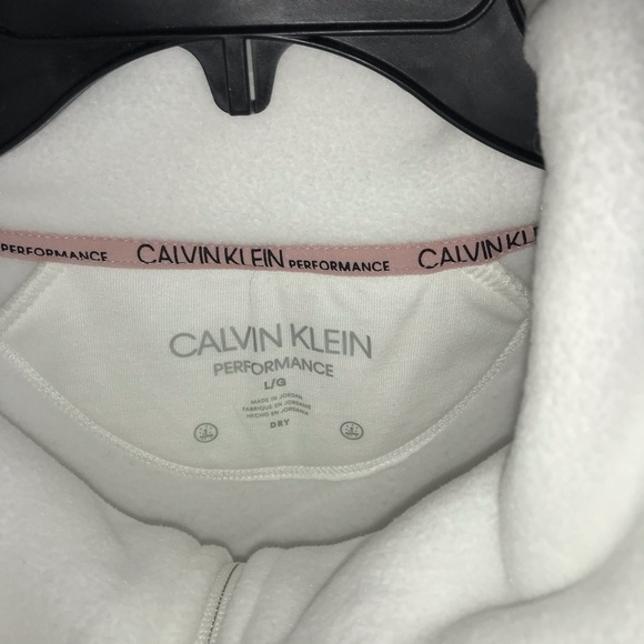 Calvin Klein Performance Series Jacket Full Zip with Pockets. White  SZ Large - Picture 3 of 6